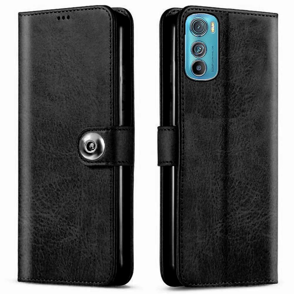 Mobcure Genuine Leather Finish Flip Back Cover Case | Inbuilt